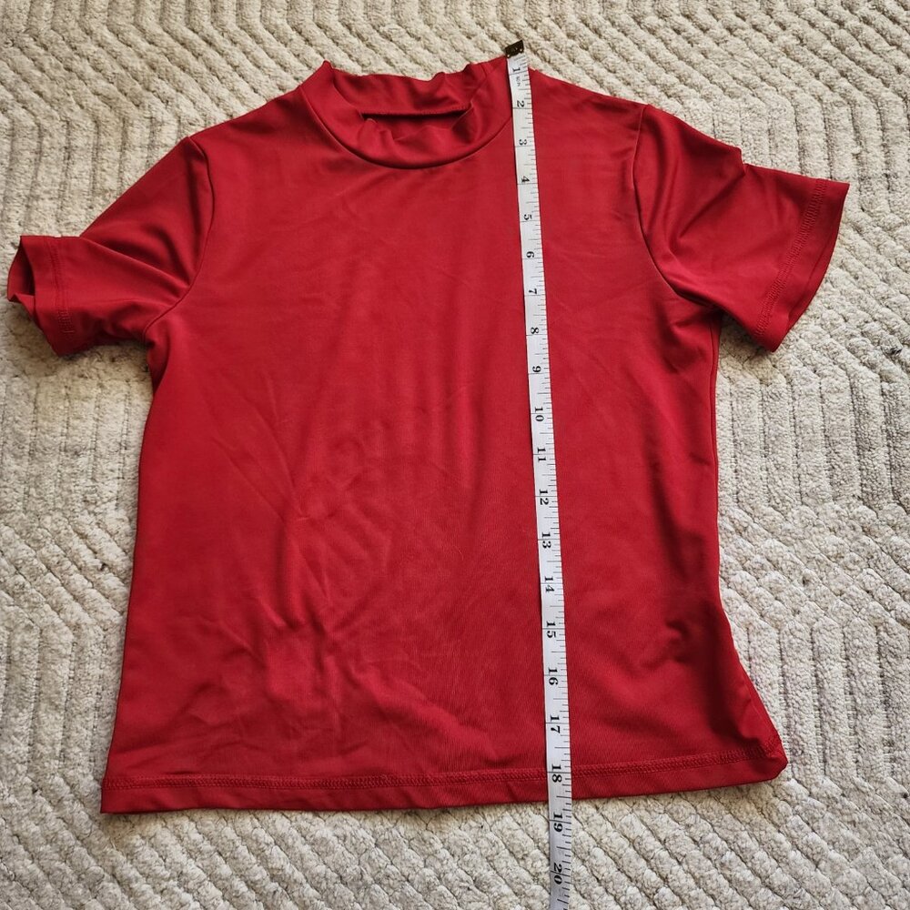 Cat & Jack Girls Red Short‑Sleeve Shirt – Youth Size 8/10 - Picture 13 of 14